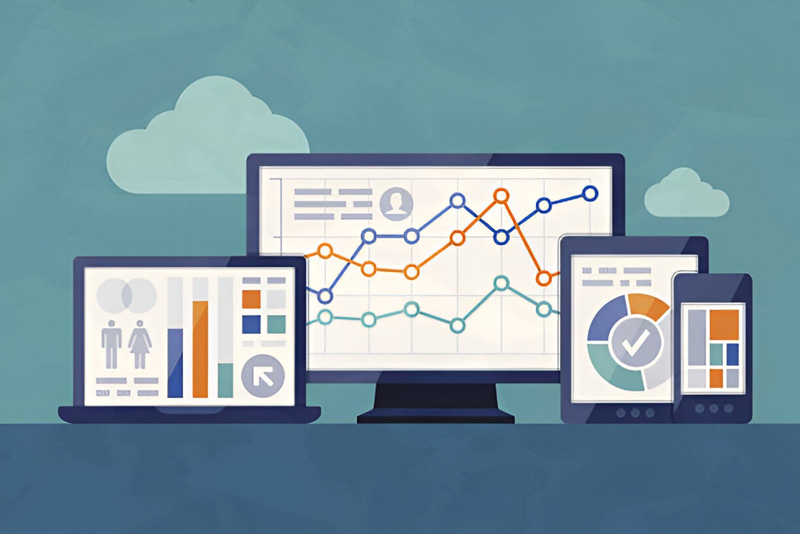 on a laptop with holographic icons representing e-commerce, including shopping carts, product listings, analytics, and graphs, highlighting strategies for boosting online store performance and sales combine and create a best social media marketing agecny in dehradun .